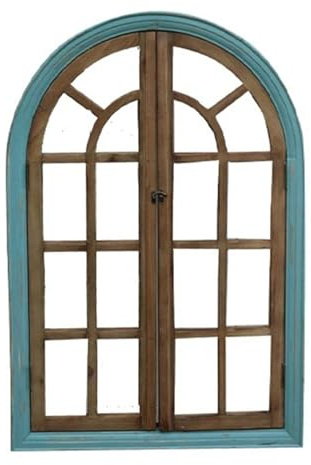 XPLKQXE Finestre Finte Ad Arco per Pareti, Decorazioni da Parete con Cornici per Finestre, Cornici per Finestre in Stile Country, Decorazioni Artistiche per Pareti