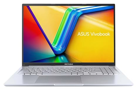 ASUS Vivobook 16 | Cool Silver (M-Serie) | 16 WUXGA | AMD Ryzen 7 7730U | RAM: 16GB | SSD: 1TB | beleuchtete Tastatur | Windows 11 Pro | Office 2024 Pro