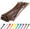 Gocableties - Bridas plastico marrones para cables - 100 Piezas - 300 mm x 4,8 mm - Resistentes a los rayos