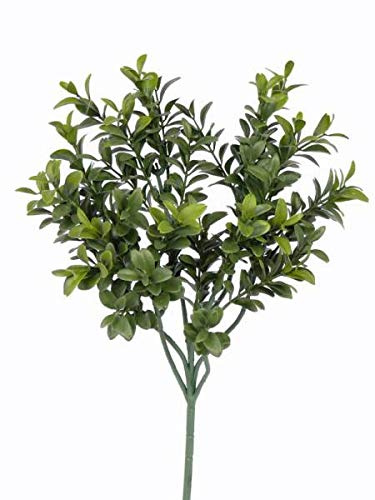 artplants.de Artificial Boxwood spray TOM, green, flame-resistant, 20/50cm | Artificial branch/Fake plant