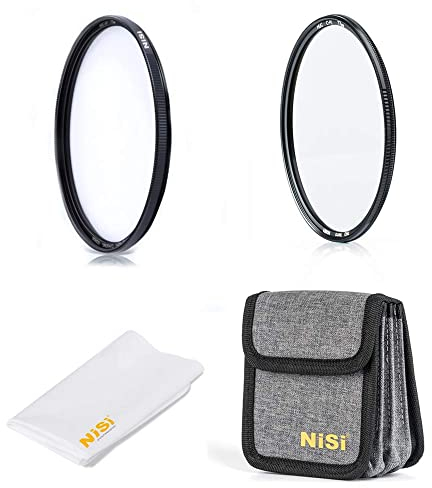 NiSi Starter Kit Circolare 77mm, con Filtro UV HUC, Polarizzatore HUC CPL e Custodia Morbida