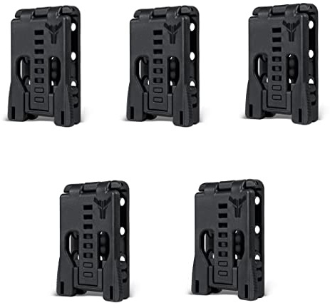 Tek-Lok (ohne Montagezubehör, 5 Stück) – Die Original in den USA hergestellte Gürtelclip-Befestigung für Holster, Magnettaschen, Etuis und mehr – von Blade-Tech