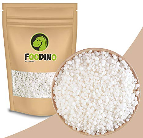FOODINO 500g Bienenwachs Pastillen weiß ohne künstliche Aromen