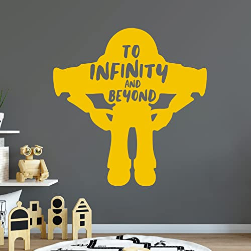 To Infinity and Beyond – Buzz Lightyear – Toy Story inspirierter Wandaufkleber Large (580 x 600mm) sonnenblume