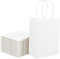 Loveinside 15X8X21 cm Papiertüten Kleine Kraft Weiße Geschenktüten Bulk Mit Griffen Für Geburtstag Hochzeitsfeier Gefälligkeiten 25 Stück/Set