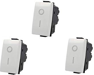 3X Interruttore 2P 16A Bipolare 0-1 Compatibile Bt Matix SD60002