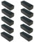 Solid Rubber Block 40mm x 13mm x 10mm - Pack of 10