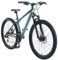 BIKESTAR Hardtail Aluminium Mountainbike Shimano 21 Gang Schaltung, Scheibenbremse 27.5 Zoll Reifen | 16 Zoll Rahmen Alu MTB | Blau Grün