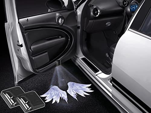 NewL 2 Pcs Led Auto Tür Willkommen Licht für Logo Symbol Projektor Lichter Geist Schatten Licht (Angel Wings)