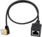 Duttek Cat 8 Ethernet Kabel 0,5 m,RJ45 right angle stecker auf buchse Extende support 40Gbps,2000MHz,RJ45 Ethernetkabel,RJ45 Netzwerkkabelstecker für Notebook,Switch,Desktop,PC.etc