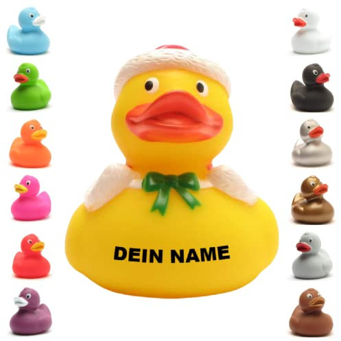 Badeente - personalisierbar (Weihnachtsmann Ente)