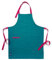 Encasa XO Verstellbare Küchen Schürze mit Taschen und Handtuchhalter, 68x85 cm, recycelte Baumwolle, für Zuhause, Restaurant, Männer & Frauen, Kochen, Backen - Azul Blau