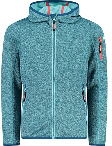 CMP ERROR:#N/A Kinder-knit-tech-jacke Knit-Tech Kinder Jacke Mit Fester Kapuze, Wasserdunkler, 128 EU