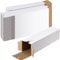 Colarr 50 Pcs Mailing Tube 3 x 3 x 12 Inches Corrugated Cardboard Box Square Shipping Tubes Moving and Storage Tumbler Boxes Bulk for Shipping for Packagin(White)
