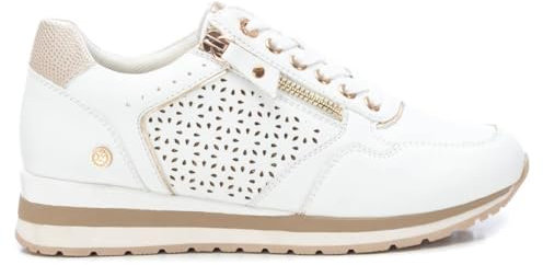 XTI - Zapatilla Mujer Blanco - Calzado Cómodo y Versátil - Moda Casual - Modelo 14223401 (Talla 37)