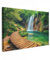 MuchoWow© Impressions sur Toile 120x80 cm Deco Tableau Murale Decoration Salon Peinture Tableaux Chambre Toiles Maison Cascade - Jungle - Chemin - Vert - Nature - Eau