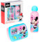 Disney Minnie Mouse Borraccia e Sacco per il Pranzo, Borraccia Design Minnie per Bambine, Borraccia da Viaggio in Alluminio, Capacità 500 ml