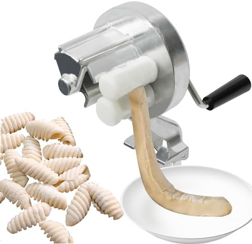 Nudelmaschine Manuell, Pasta Maker, Pastamaschine für Heimische Küche Restaurant, mit Handkurbel und Tischklemme, für Straßenständen, Restaurants, Geschäften, Kantinen
