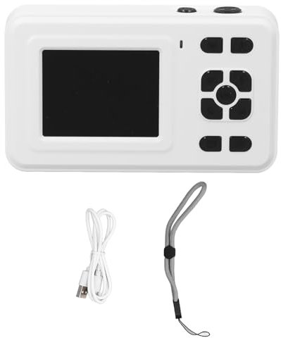 Fotocamera Digitale 2.0 Pollici 4K HD Registrazione 48MP Punta e Scatta Fotocamera Digitale con Mirino Zoom 8X per Adolescenti Ragazzi Ragazze Principianti per Bambini