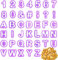 Set di 40 formine per biscotti, lettere e numeri per decorare pasta di zucchero, biscotti e torte, lettere, numeri e segni di punteggiatura per decorare torte, accessori da forno