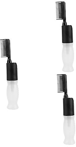 IWOWHERO 3stücke Hair Dyeing Bottle Mit Wurzelkamm Farb- Für Gleichmäßiges Färben Leicht Zu Reinigen Für Haarfärbung Und Dauerwellen Handlich Und Tragbar