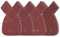 XIATIAN 40 Pezzi Fogli Abrasivi Carta Vetrata Mouse 10 x 40/60/ 80/120 Grana, Carta Vetrata per Black and Decker Detail Palm Levigatrice per Levigare e Lucidare