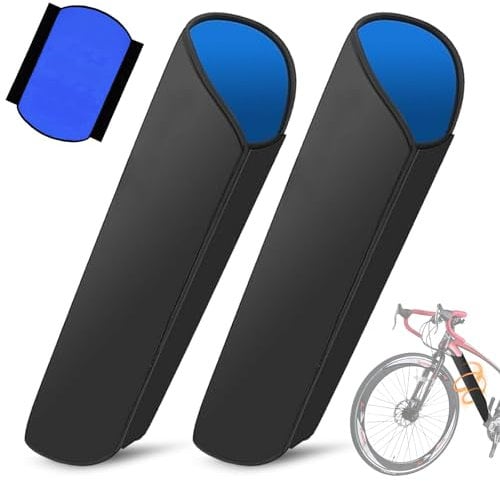 Ebike Akku Schutzhülle, 2 Stück E Bike Akku Schutzhülle Staub Fahrrad Akku Schutzhülle 28-45cm Umfang E-Bike Zubehör Wasserdicht Rahmenschutz Abdeckung für Laufzeit und Lebensdauer Verlängern