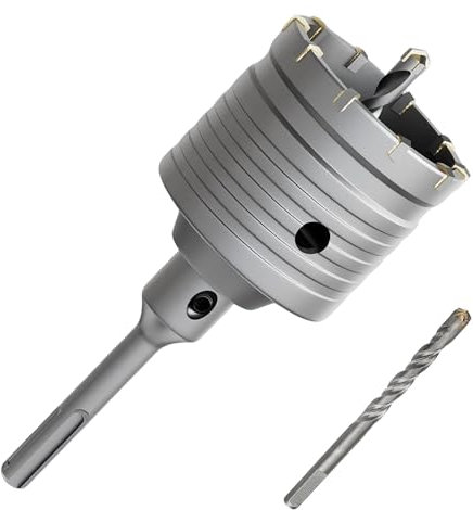 Corona de perforación de 68 mm: broca para enchufe con adaptador SDS Plus de 220 mm, resistente a los golpes, sierra perforadora para mampostería, piedra, hormigón, ladrillo, taladro perforador para