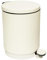 Paris Prix Five Simply Smart - Poubelle de Salle de Bain Onyx 5L Beige Lin