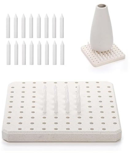 Asyduey Support D'Inclinaison de Four, Coussin de Cuisson de Poterie à Ongles, Coussin de Support Réfractaire en Céramique, Outil de Combustion de Four Résistant Aux Hautes Températures
