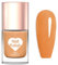 Orange Nail Polish - Pumpkin Orange Nail Varnish - 10ML Yellow Orang Nail Varnish Quick Drying No UV Needed Breathable Long Lasting Chip Resistant for DIY Manicure Spring Summer