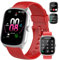 ZHINDVIS Reloj Inteligente Hombre Mujer, Smartwatch HD Pantalla, 110+ Modos Deportivos, Rojo