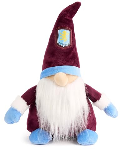 The Gift Scholars Aston Villa Gonk Gnome (33cm Tall) Officially Licensed Football Soft Toy Plush, Great for Adults Kids and Villans