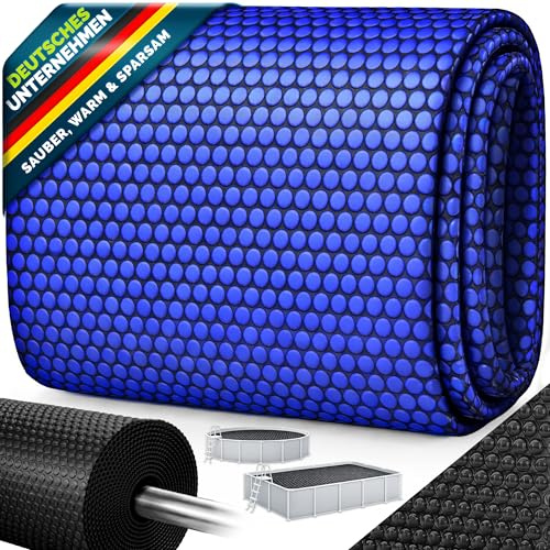 tillvex® Pool Solarplane Rechteckig 450x220cm | Solarfolie zuschneidbar