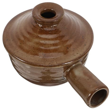 USHOBE 1pieza Cazuela de Barro con Tapa Resistente Altas Temperaturas para Sopa y Guisos Olla Multifuncional para Arroz y Estofados Herramienta Práctica para Preparaciones Nutritivas