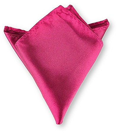 LABEL-CRAVATE Pochette homme, Mouchoir de costume en tissu fuchsia