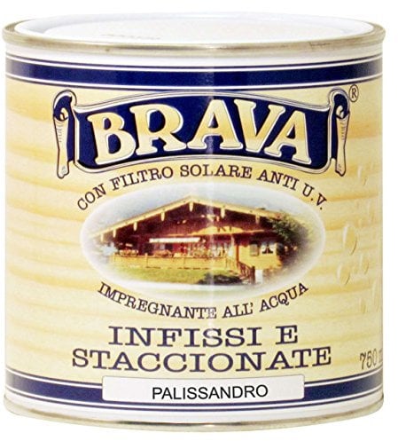 Brava ISP7 Impregnante per Legno all'Acqua, Palissandro, 750 ml