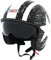 Cruizer Casco Moto Demi Jet Custom Scooter Omologato, Visiera Sole a Scomparsa, Nero Lucido, Taglia M