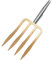 IDEAL Idealspaten 67010001 Spatengabel mit Lanzenzinken, Gold, 40 x 25 x 15 cm
