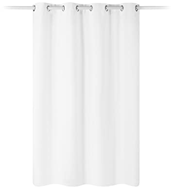 JEMIDI Vorhang Blickdicht - Gardine mit Ösen Anbringung - Ösenschal Dekoschal 100% Polyester lang für Wohnzimmer Schlafzimmer - einfache Montage