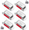 Magnetic Cupboard Catches Jiayi 6 Pack Cupboard Door Magnets Wardrobe Magnetic Door Catches Small Cabinet Magnet Door Catch for Kitchen Drawer Door Closers Furniture Magnet Catcher Closure