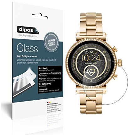 dipos I 2X Displayschutz matt kompatibel mit Michael Kors Sofie 2.0 Smartwatch Schutzfolie 9H Anti-Shock