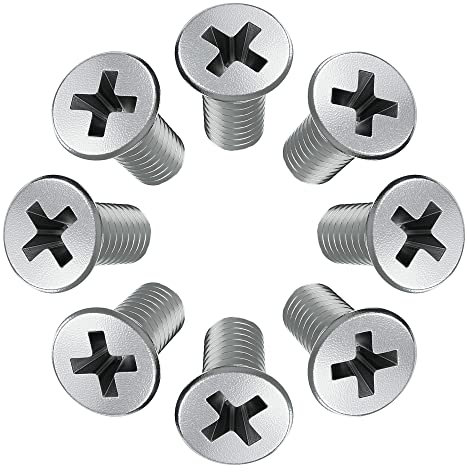 8pcs Screw Rotor Brake Disc Retaining 93600-06014-0H - Set is Best Replacement for Honda, Acura, Hyundai, Kia, Mazda - Front and Rear Stainless Steel Retaining Screws by Automajor