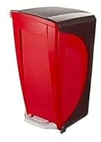 Abfalleimer Dustbin Bice elegant und funktional mit Pedal und Zwei praktischen Türklammern, 17 Liter, 23 x 30 x 43 cm.
