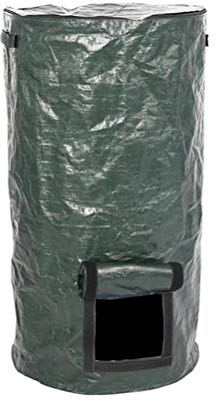 Bolsa de abono ecológica, bolsa de abono de polietileno de fermento orgánico hecho en casa, para maceta, para eliminación de residuos de cocina, contenedor de residuos para jardín, patio, 45 x 80 cm
