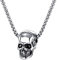 dsanbo Herren Edelstahl Kette Totenkopf Anhänger Biker Gotik Skull Skelett Halskette