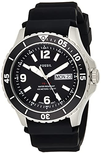 Fossil Montre FB-02 Trois Aiguilles, Date, Acier Inoxydable, FS5689