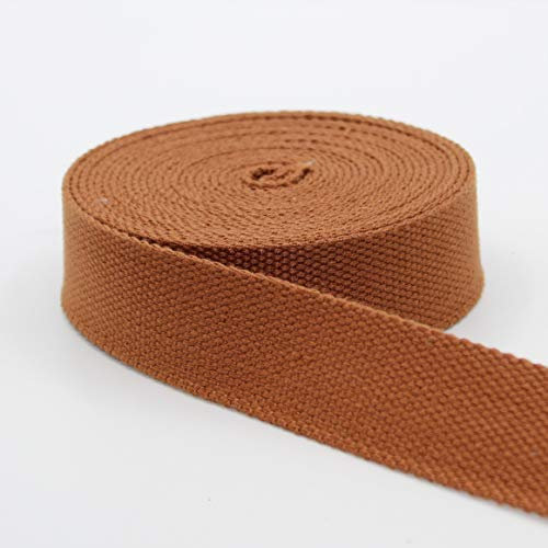 Leduc 5 m Gurtband, Baumwolle, schwer, dick, Braun (06), 4 cm