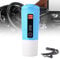 LEJIEYIN Travel Mug Coffee Cup Car Portable Temperature Control Electric 12V Stainless Steel Tumbler Keep Hot Milk Tea Drinking with LCD Display(Blue)