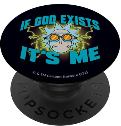 Rick and Morty If God Exists PopSockets Klebender PopGrip